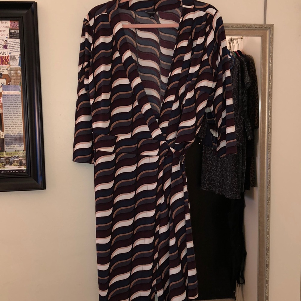 Ann Taylor True Wrap Dress 14